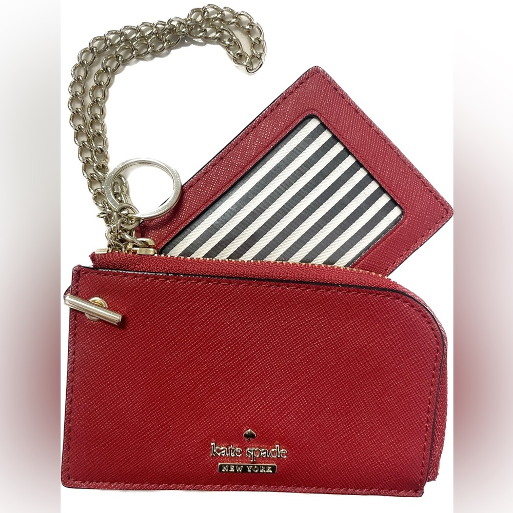 ♠️Kate Spade Women’s Red Card Wallet ,Key Chain ,Wristlet.
